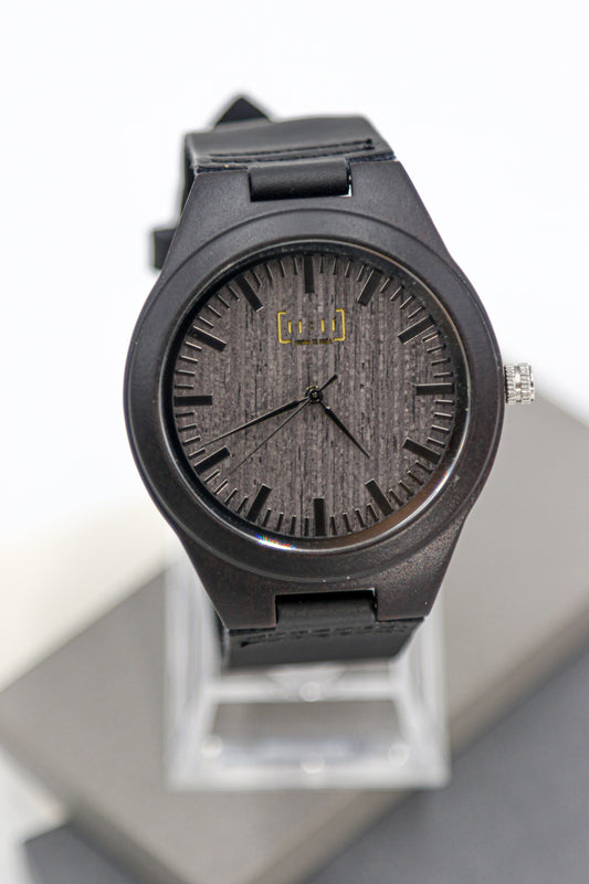 Reloj Madera Sándalo y Cuero WAGT016-1C