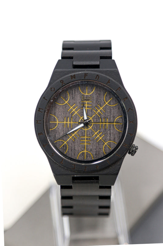 Reloj Vegvísir Nocturno – Poder Rúnico WAGT016-1C