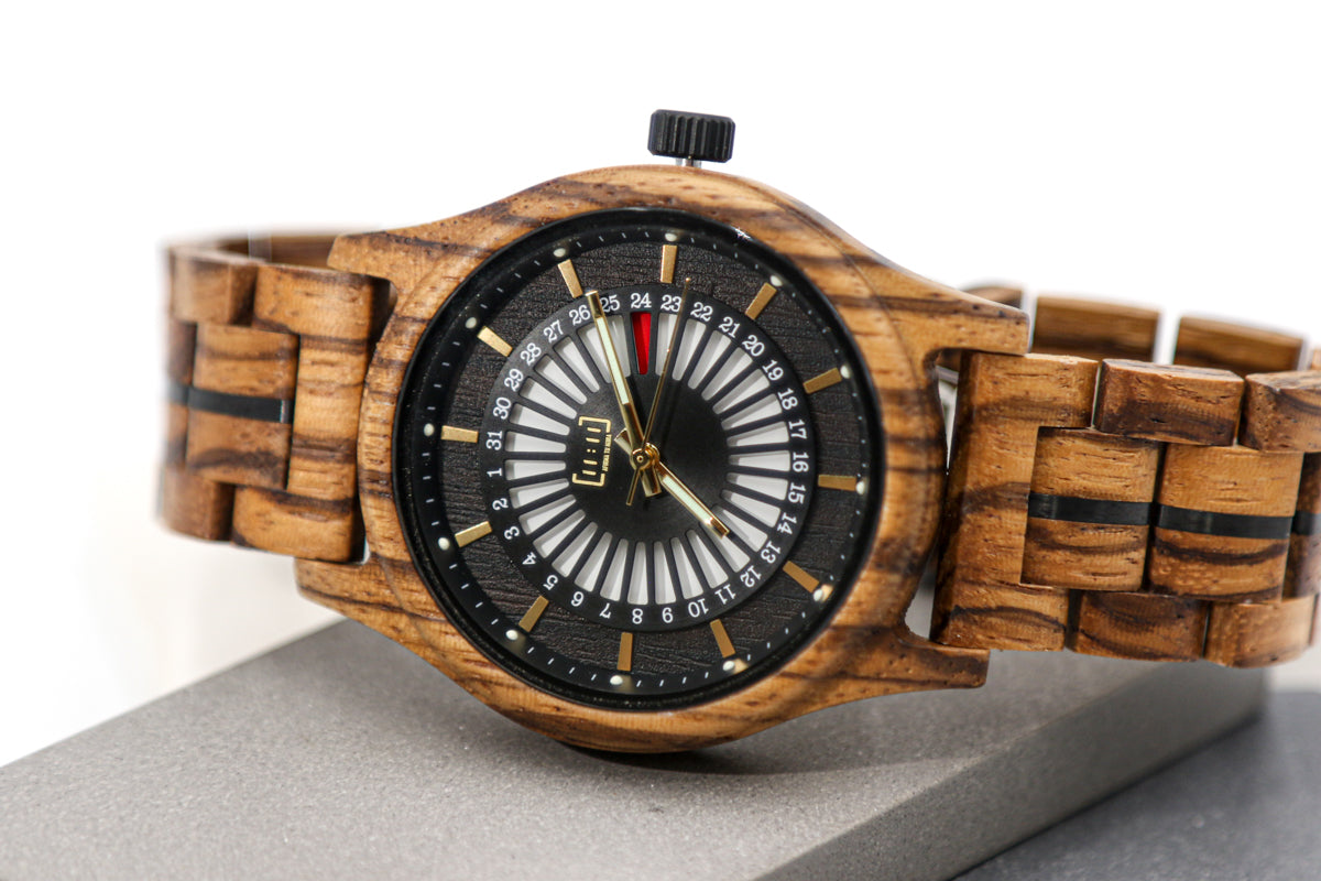 Reloj Orbit – Tiempo en Movimiento zebrawood WAGT163-4C