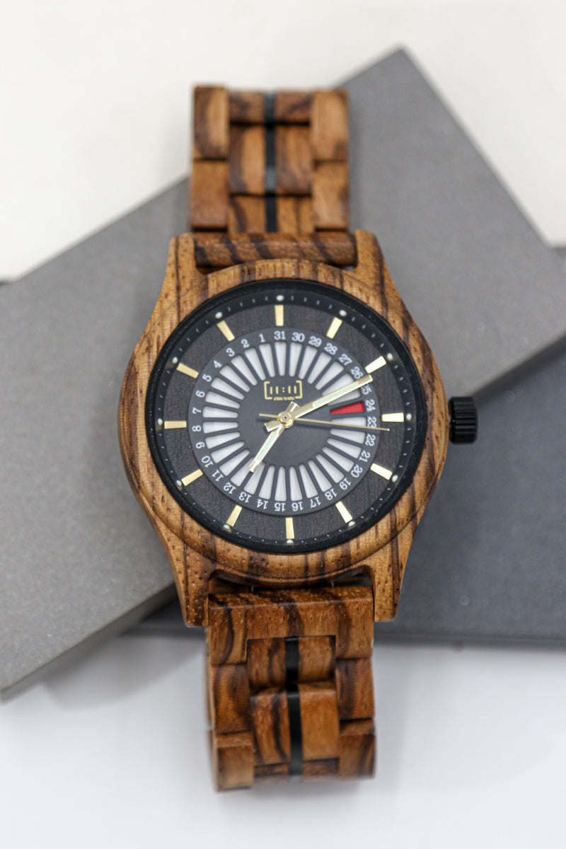 Reloj Orbit – Tiempo en Movimiento zebrawood WAGT163-4C