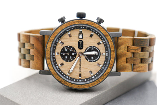 Reloj Análogo Ebony Wood WAGZ005-3C