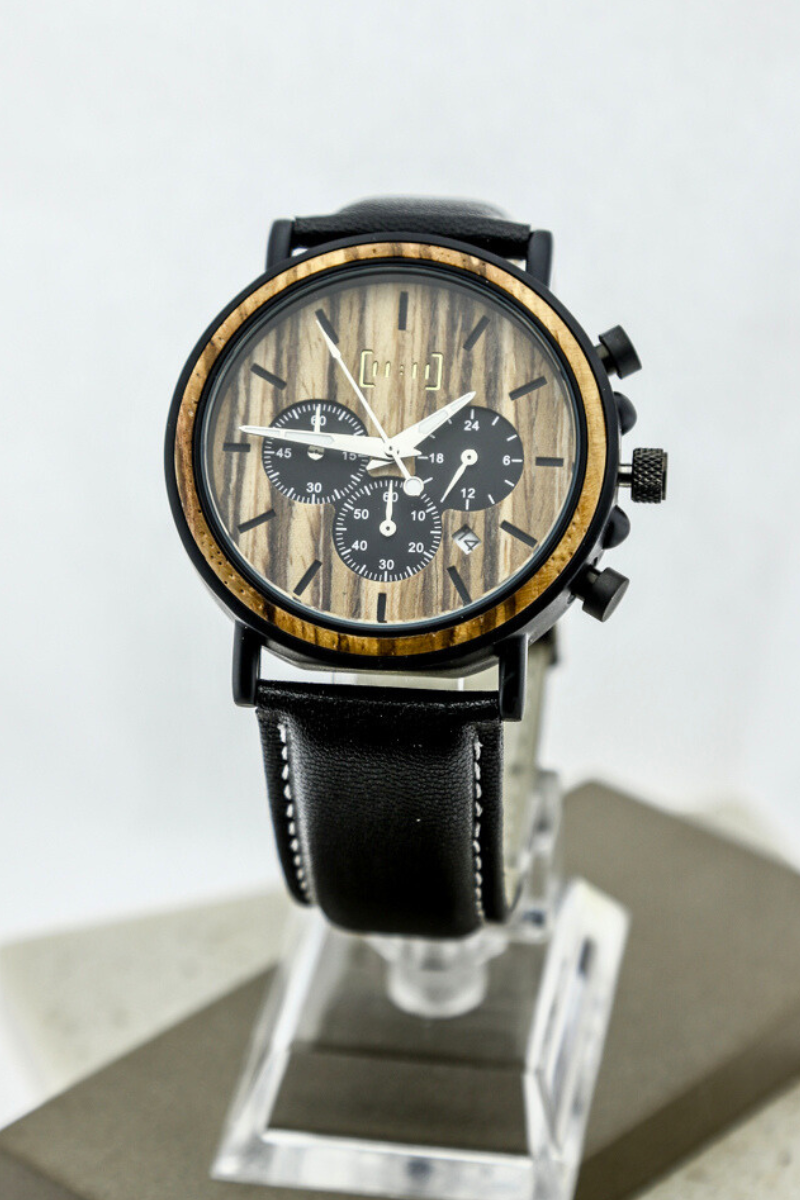 Reloj Análogo Mozaik Wood-Reloj GP009-2C