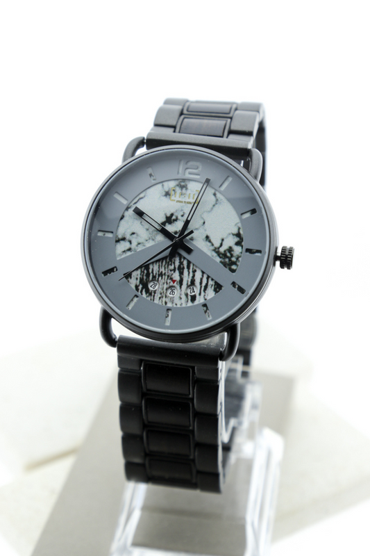 Reloj Análogo Ebony Wood y Acero Inox GR030-3C