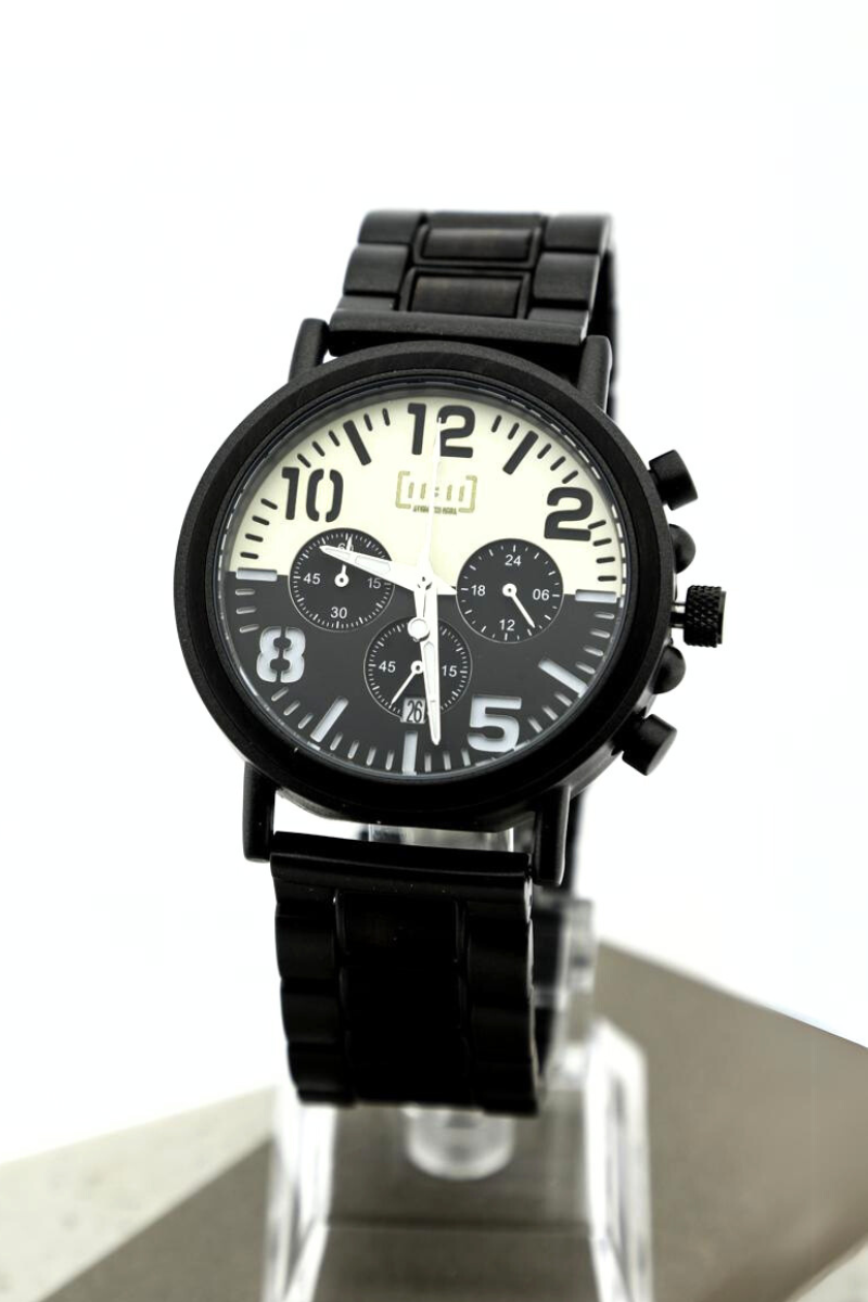 Reloj Análogo Ebony Wood y Acero Inox GR025-2C