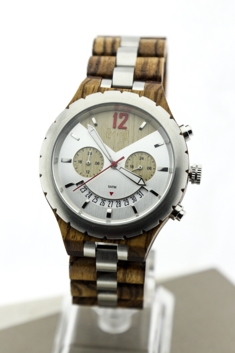 Reloj Análogo Sporty Ebano Wood GQ028-2C