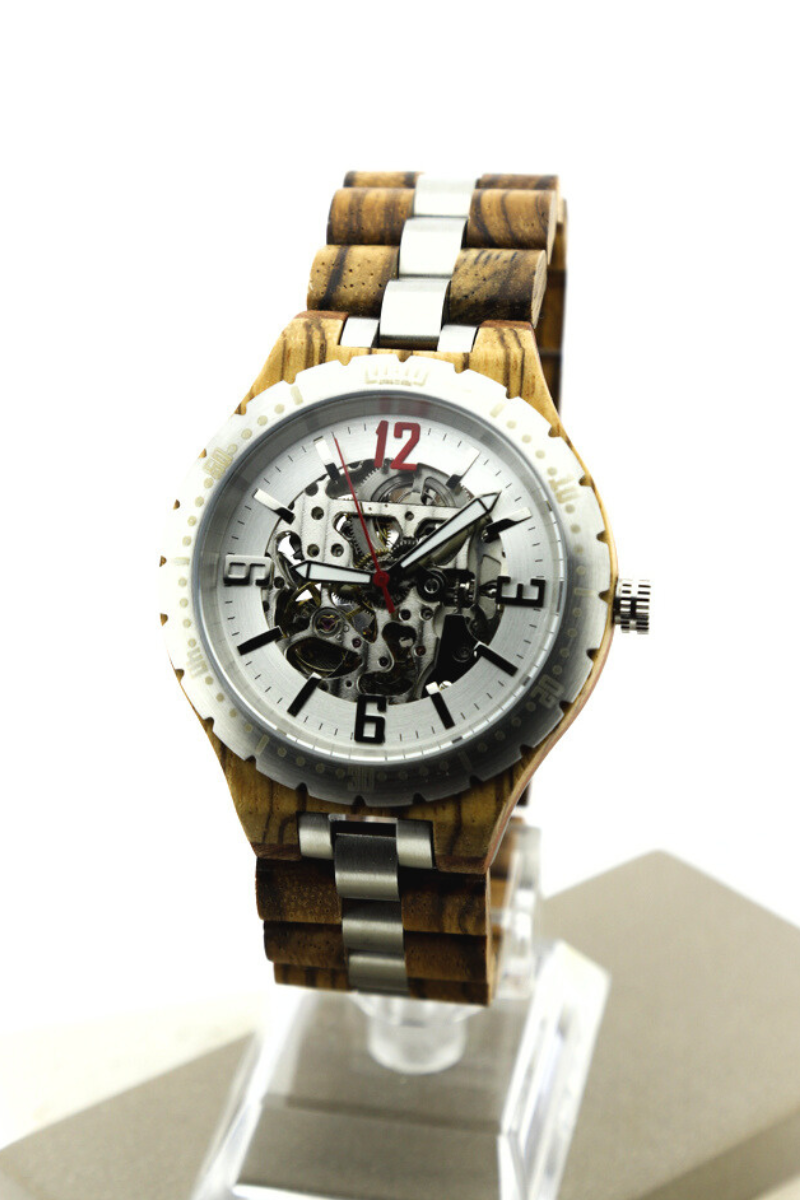 Reloj Mecánico Ebony Wood BLK GQ029-2C