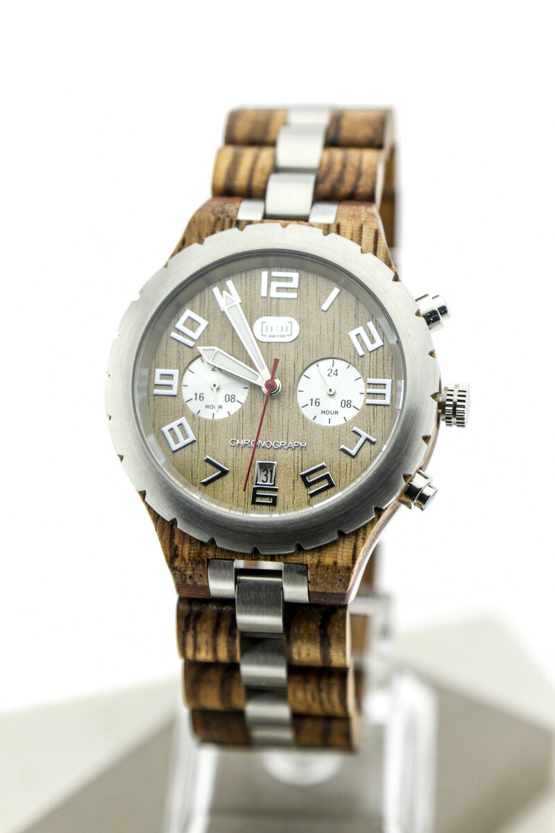 Reloj Análogo Ebony Wood GZ003-2C