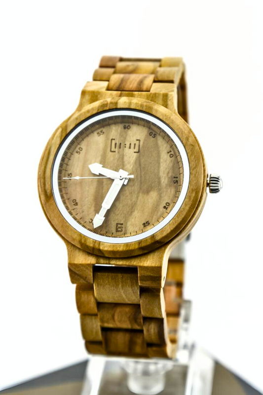 Reloj Análogo Ebony Wood y Acero Inox GT024-2C