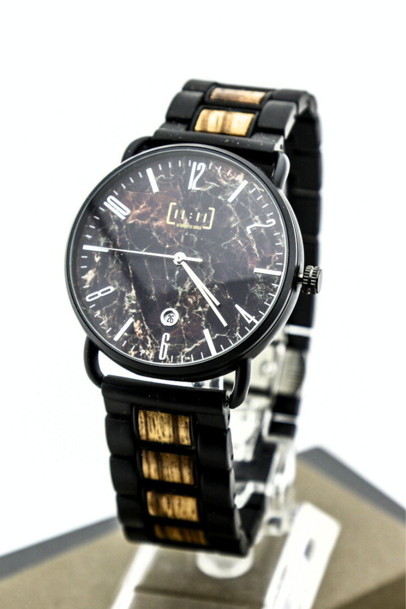 Reloj Análogo Ebony Wood y Acero Inox  GT064-4C