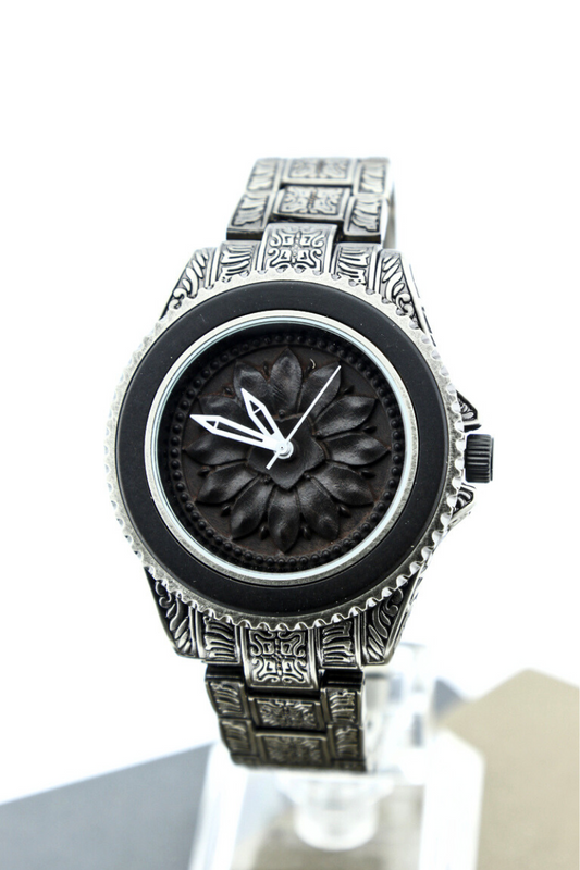 Reloj Análogo Ebony Wood y Acero Inox GT072-2C