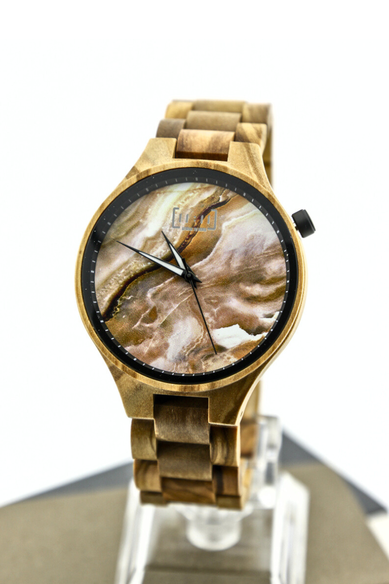 Reloj Análogo Ebony Wood y Acero Inox WAGT026-6C