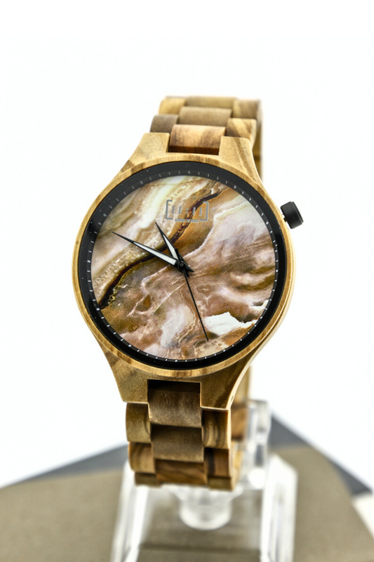 Reloj Análogo Ebony Wood y Acero Inox WAGT026-6C