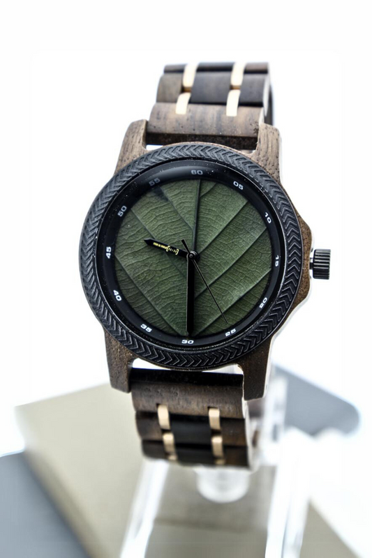 Reloj Análogo Nogal y Ébano Wood GT155-3C