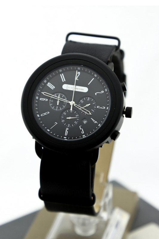 Reloj Análogo Ebony Wood - Cuero GT056-1C