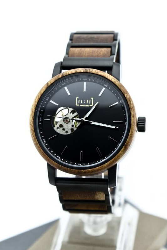 Reloj Mecánico Ebony Wood BLK GT120-1C