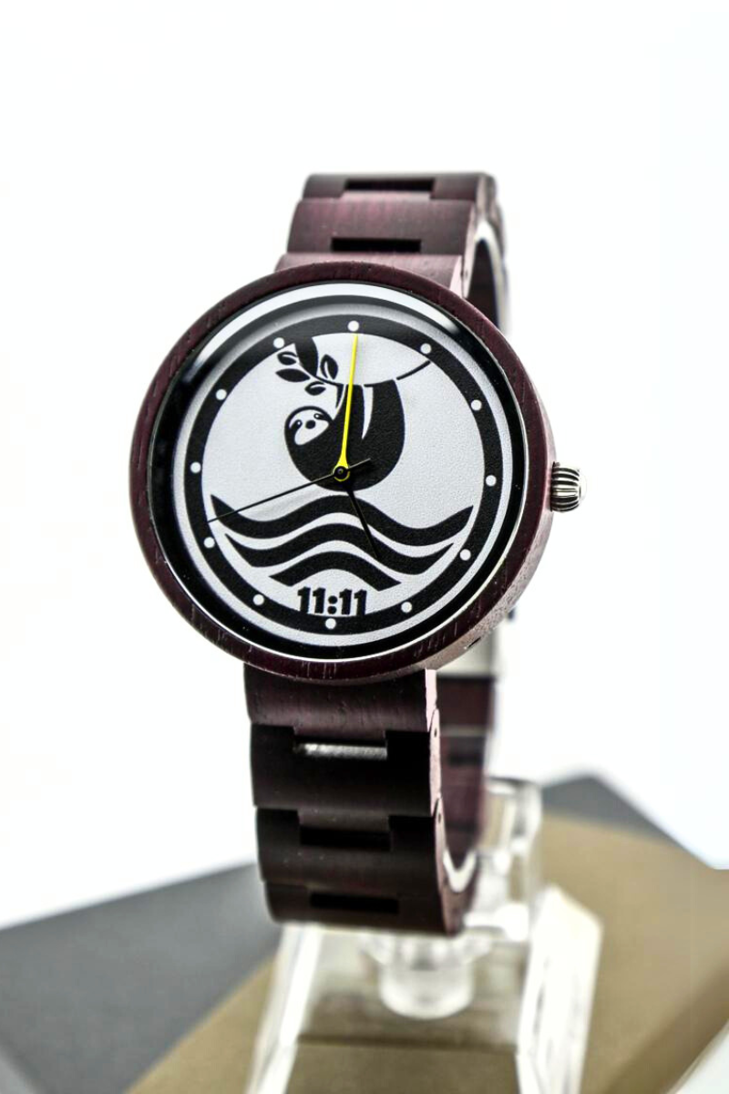 Reloj Análogo Ebony Wood y Acero Inox GT009-3C