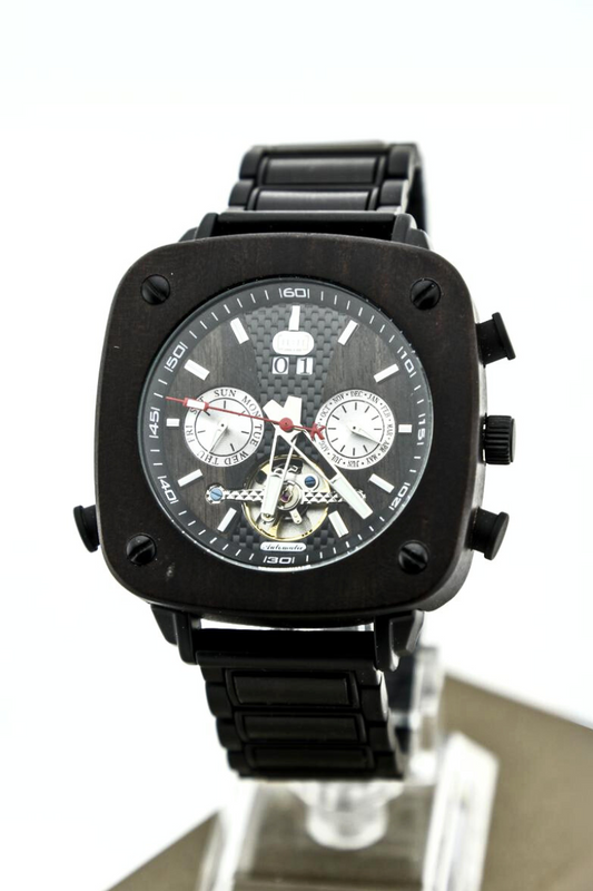 Reloj Mecánico Ebony Wood BLK GT053-1C