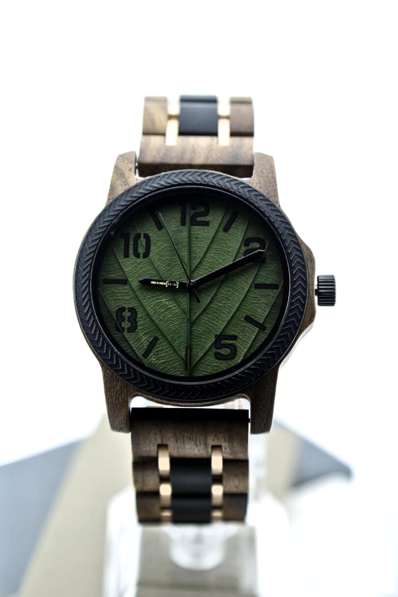 Reloj Análogo Nogal y Ébano Wood GT155-6C