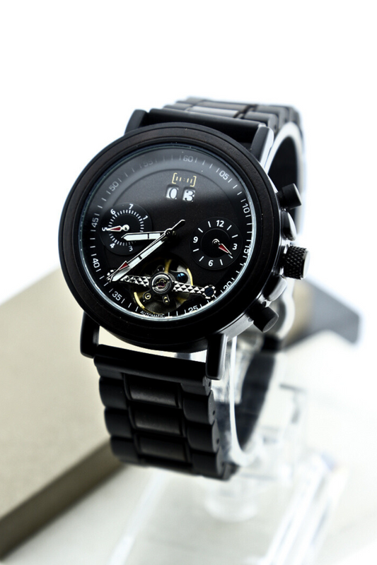 Reloj Mecánico Ebony Wood BLK GT038-1C