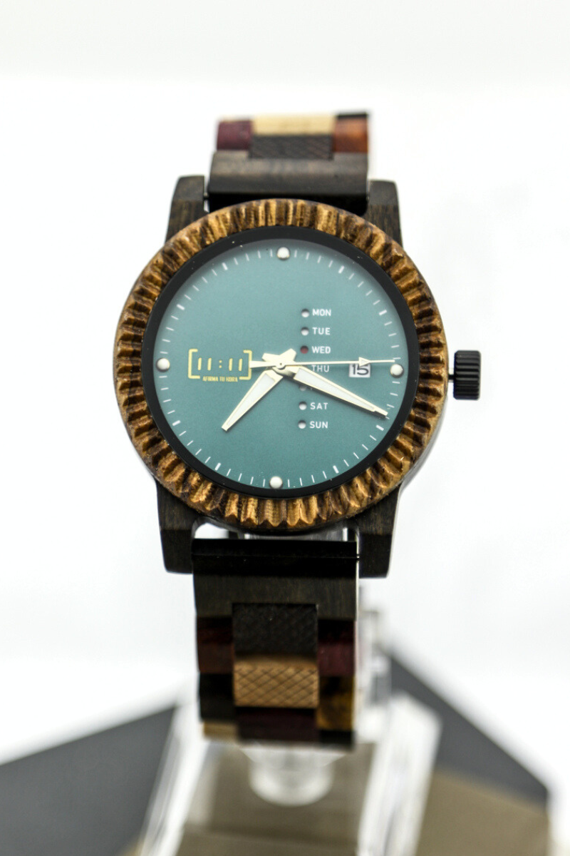 Reloj Análogo Nogal y Ébano Wood GT132-3C